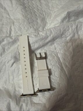 Lacoste White Silicone Apple Watch Style Replacement Band